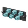 Panduit Opticom Fiber Adapter Panels - Propojovací panel - vodě - barva - 6 portů