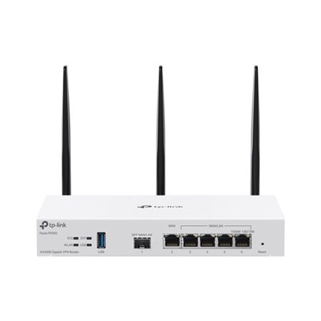 TP-Link Festa FR365 V1.2 - Bezdrátový router 5portový switch - 1GbE - porty WAN: 6 - Wi-Fi 6 - Dual Band - pro připevnění na zeď