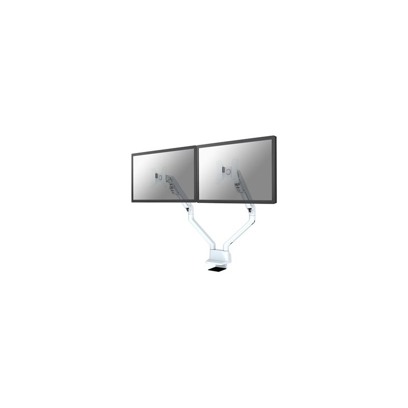 Neomounts FPMA-D750DWHITE2 - Montážní sada (úchyt na stůl) - plný pohyb - pro 2 LCD displeje - bílá - velikost obrazovky: