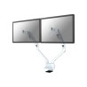 Neomounts FPMA-D750DWHITE2 - Montážní sada (úchyt na stůl) - plný pohyb - pro 2 LCD displeje - bílá - velikost obrazovky:
