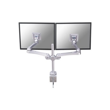 Neomounts FPMA-D930D - Montážní sada - plný pohyb - pro 2 LCD displeje - stříbrná - velikost obrazovky: 10"-30" - upevnění