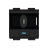 Crestron Gravity Cable Retractor FT2A-CBLR-GR-4K-USBC-HD - Systém pro zatahování kabelu - USB typu C - černá - pro P/N: