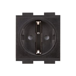 Crestron FT2A-PWR-EU series FT2A-PWR-EU-1-BASIC - Výstupní zásuvka - Evropské "Schuko", modul zásuvky, jeden - 2P+E - typ F - 1