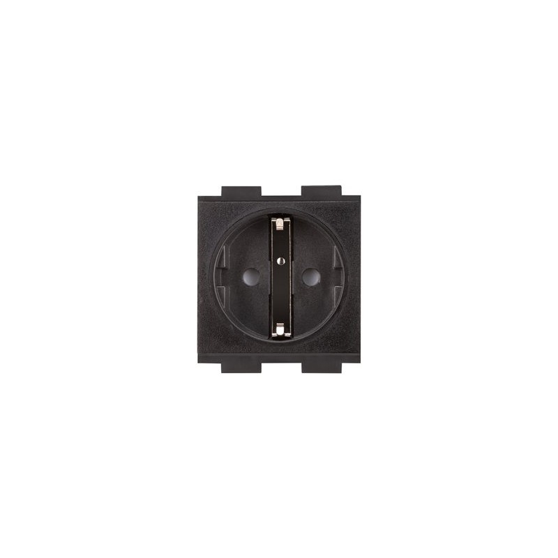 Crestron FT2A-PWR-EU series FT2A-PWR-EU-1-BASIC - Výstupní zásuvka - Evropské "Schuko", modul zásuvky, jeden - 2P+E - typ F - 1