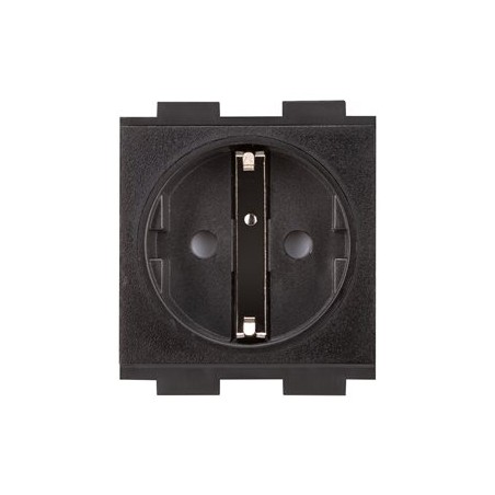 Crestron FT2A-PWR-EU series FT2A-PWR-EU-1-BASIC - Výstupní zásuvka - Evropské "Schuko", modul zásuvky, jeden - 2P+E - typ F - 1