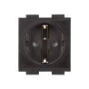 Crestron FT2A-PWR-EU series FT2A-PWR-EU-1-BASIC - Výstupní zásuvka - Evropské "Schuko", modul zásuvky, jeden - 2P+E - typ F - 1