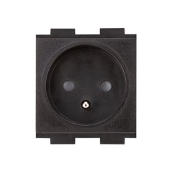 Crestron FT2A-PWR-FR series FT2A-PWR-FR-1-BASIC - Mechanismus napájecí zásuvky - Francie/Belgie - 2P+E - Typ E - 1 napájecí