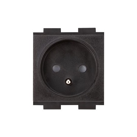 Crestron FT2A-PWR-FR series FT2A-PWR-FR-1-BASIC - Mechanismus napájecí zásuvky - Francie/Belgie - 2P+E - Typ E - 1 napájecí