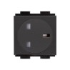 Crestron FT2A-PWR-UK series FT2A-PWR-UK-1-BASIC - Mechanismus napájecí zásuvky - 2P+E - Typ G - 1 napájecí zásuvka - 2 moduly