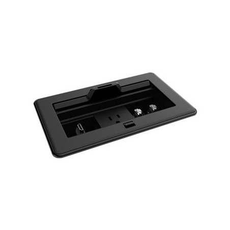 Crestron FlipTop FT2 Series Cable Management System - Elektroinstalační krabice - velikost 202, víko s průchodkou - 6 modulů
