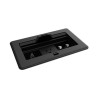 Crestron FlipTop FT2 Series Cable Management System - Elektroinstalační krabice - velikost 202, víko s průchodkou - 6 modulů