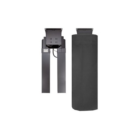 Crestron FT2A-UTK-CLOAK - Plášť navíječe kabelu - montáž pod stůl - černá - pro P/N: FT2-202-ELEC-PTL-B, FT2-500-ELEC-PTL-B