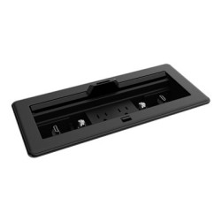 Crestron FlipTop FT2 Series - Plochá montážní skříňka (horizontální) - velikost 1200, mechanické, víko s průchodem - stolní