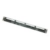 19" patch panel Solarix 24 x RJ45 CAT5E UTP 150 MHz černý 1U SX24-5E-UTP-BK