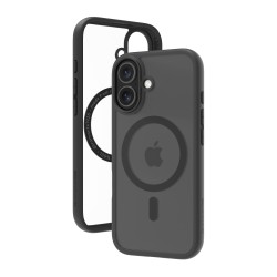 dbramante1928 Grenen - Zadní kryt pro mobilní telefon - kompatibilita s MagSafe - plast - černá, průhledná - pro Apple iPhone 17
