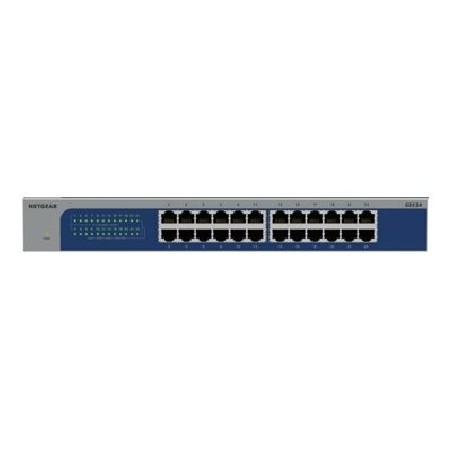 NETGEAR GS524v3 - Přepínač - 24 x 10/100/1000 - Lze montovat do rozvaděče, pro připevnění na zeď