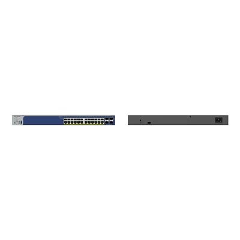NETGEAR Smart GS728TXUP - V3 - přepínač - L3 Lite - inteligentní - 24 x 10/100/1000 (PoE++) + 4 x 10 Gigabit SFP+ - desktop