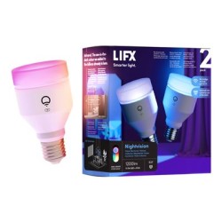 LIFX Nightvision - LED žárovka - tvar: A60 - E27 - 11.5 W (ekvivalentní 80 W) - třída F - několikabarevné/teplé na studené bílé