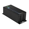 StarTech.com 7 Port USB Hub with Power Adapter, Surge Protection, Metal Industrial USB 3.0 Data Transfer Hub, Din Rail, Wall or