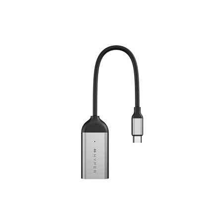 HyperDrive - Video adaptér - 24 pin USB-C s piny (male) do HDMI se zdírkami (female) - stríbrná - podpora 8K60Hz, podpora