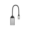 HyperDrive - Video adaptér - 24 pin USB-C s piny (male) do HDMI se zdírkami (female) - stríbrná - podpora 8K60Hz, podpora