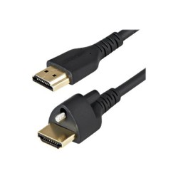 StarTech.com 2m (6ft) HDMI Cable with Locking Screw, 4K 60Hz HDR 10, High Speed HDMI 2.0 Monitor Cable with Locking Screw