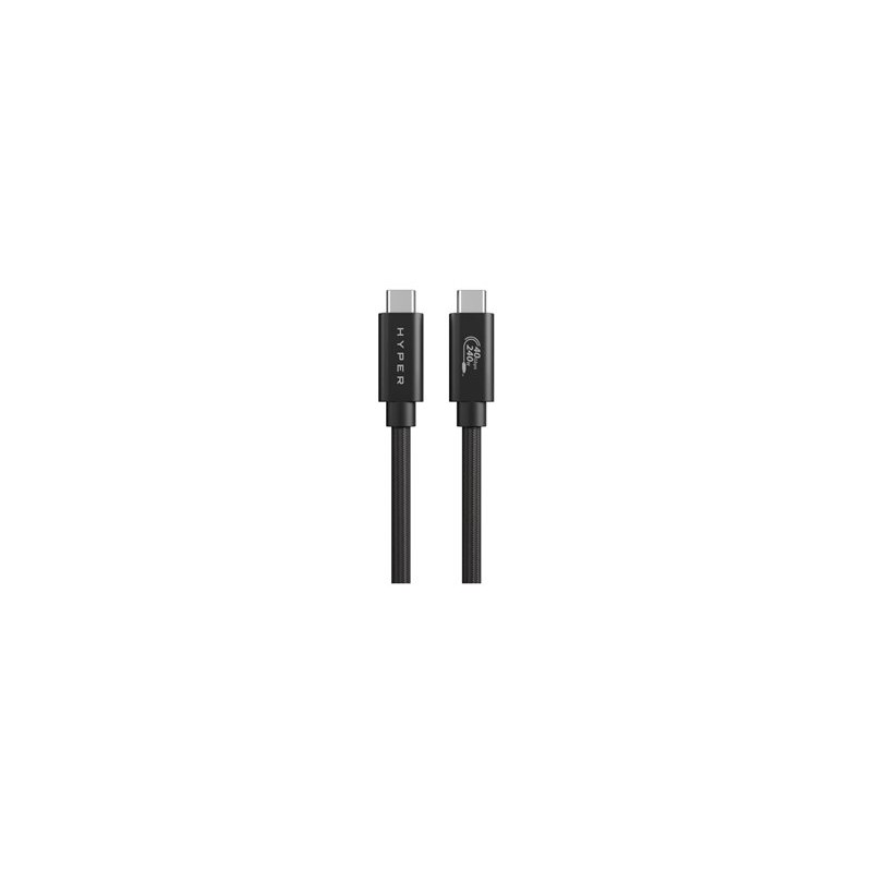 Hyper HyperDrive Next - USB kabel - USB-C (M) do USB-C (M) - USB4 - 1.2 m - černá