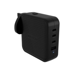 Targus HyperJuice - Síťový adaptér - GaN - 100 Wh - QC 3.0, Power Delivery 3.0 + PPS - 4 výstupní konektory (USB, 3 x USB-C)
