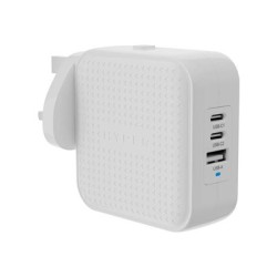 Targus HyperJuice - Síťový adaptér - GaN - 70 Watt - QC 3.0, Power Delivery 3.0 + PPS - 3 výstupní konektory (USB, 2 x USB-C)