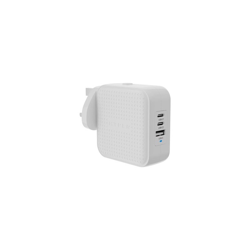 Targus HyperJuice - Síťový adaptér - GaN - 70 Watt - QC 3.0, Power Delivery 3.0 + PPS - 3 výstupní konektory (USB, 2 x USB-C)