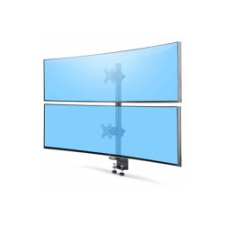 StarTech.com Desk Mount For 2x Vertically Stacked Monitors, Dual 49", TAA - Montážní sada (C-clamp 25-100 mm, pole assembly