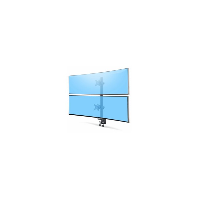 StarTech.com Desk Mount For 2x Vertically Stacked Monitors, Dual 49", TAA - Montážní sada (C-clamp 25-100 mm, pole assembly