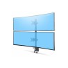 StarTech.com Desk Mount For 2x Vertically Stacked Monitors, Dual 49", TAA - Montážní sada (C-clamp 25-100 mm, pole assembly