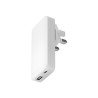 dbramante1928 re-charge Pro - Síťový adaptér - 65 Watt - 3.25 A - 2 výstupní konektory (USB-C, USB) - bílá