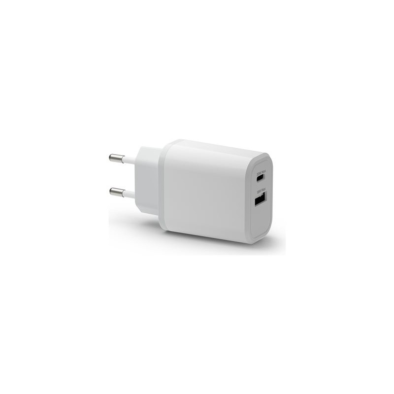 dbramante1928 re-charge - Síťový adaptér - 30 Watt - 3 A - PD/PPS - 2 výstupní konektory (USB-C, USB) - bílá - Evropa