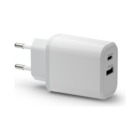 dbramante1928 re-charge - Síťový adaptér - 30 Watt - 3 A - PD/PPS - 2 výstupní konektory (USB-C, USB) - bílá - Evropa