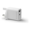 dbramante1928 re-charge - Síťový adaptér - 25 Watt - 3 A - 2 výstupní konektory (USB-C, USB typ A) - bílá - Velká Británie