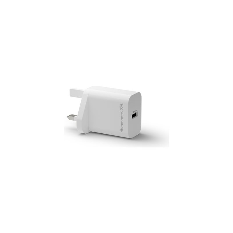 dbramante1928 re-charge - Síťový adaptér - 18 Watt - 3 A (USB) - bílá - Velká Británie