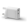 dbramante1928 re-charge - Síťový adaptér - 30 Watt - 3 A - 2 výstupní konektory (USB-C) - bílá - Velká Británie