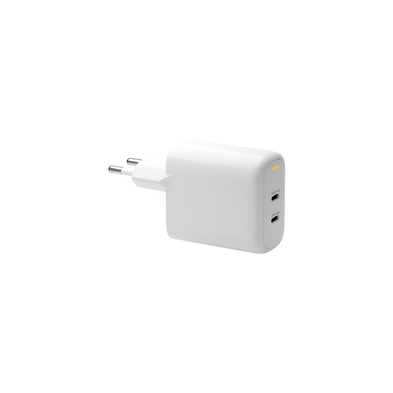 dbramante1928 re-charge - Síťový adaptér - 45 Watt - PD, QC - 2 výstupní konektory (USB-C) - bílá - Evropa