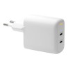 dbramante1928 re-charge - Síťový adaptér - 45 Watt - PD, QC - 2 výstupní konektory (USB-C) - bílá - Evropa