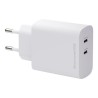 dbramante1928 re-charge - Síťový adaptér - 45 Watt - 2 výstupní konektory (USB-C) - bílá - Evropa