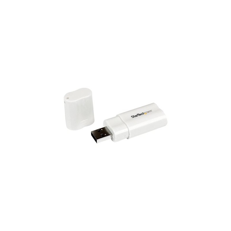 StarTech.com USB to Stereo Audio Adapter Converter - USB stereo Adapter - USB External sound Card - Laptop sound Card
