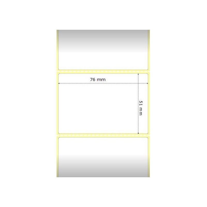 Zebra etikety Z-Perform 1000D , 76x51mm, 1,370 etiket