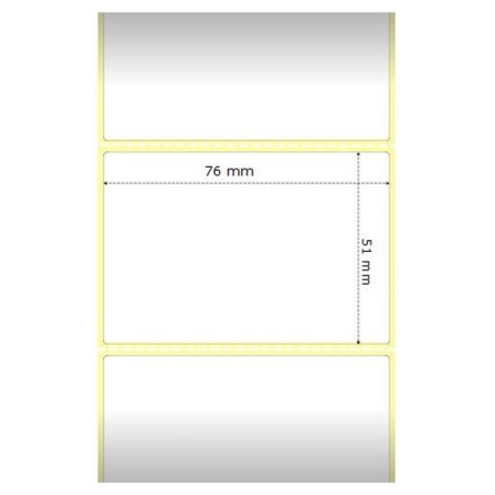 Zebra etikety Z-Perform 1000D , 76x51mm, 1,370 etiket