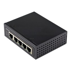 StarTech.com Industrial 5 Port Gigabit PoE Switch, 30W, Power Over Ethernet Switch, Hardened GbE PoE+ Unmanaged Switch, Rugged