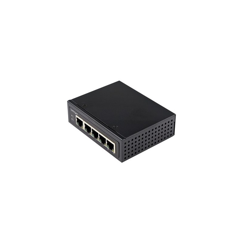 StarTech.com Industrial 5 Port Gigabit PoE Switch, 30W, Power Over Ethernet Switch, Hardened GbE PoE+ Unmanaged Switch, Rugged