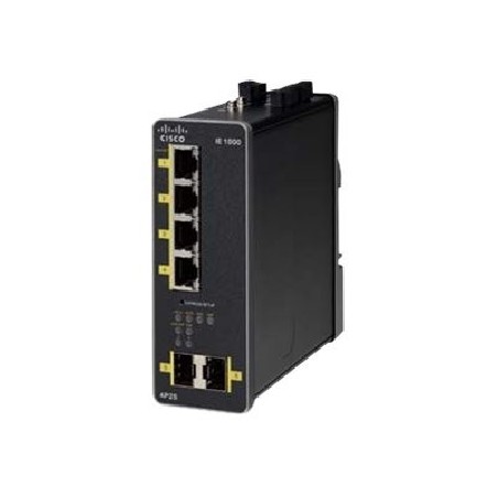 Cisco Industrial Ethernet 1000 Series - Přepínač - řízený - 4 x 10/100/1000 (PoE+) + 2 x 1000Base-X SFP (uplink) - lze montovat