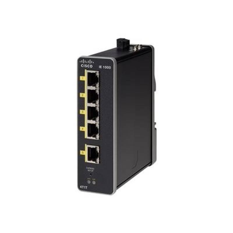 Cisco Industrial Ethernet 1000 Series - Přepínač - řízený - 1 x 10/100 (uplink) + 4 x 10/100 (downlink) - lze montovat na