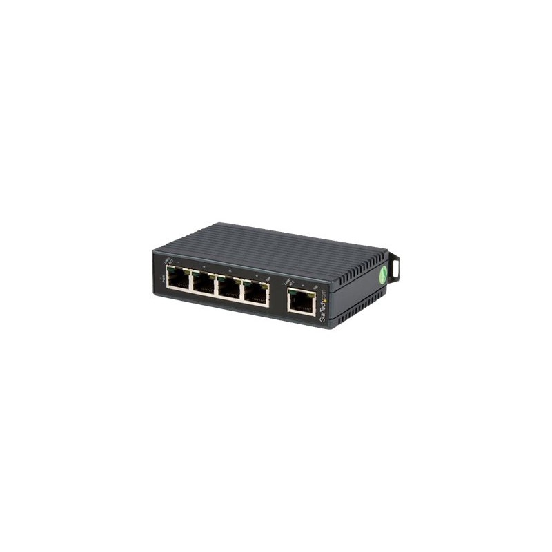 StarTech.com 5-Port Ethernet Switch - 10/100Mbps Industrial Networking Solution - IP30-rated Energy Efficient Internet Switch